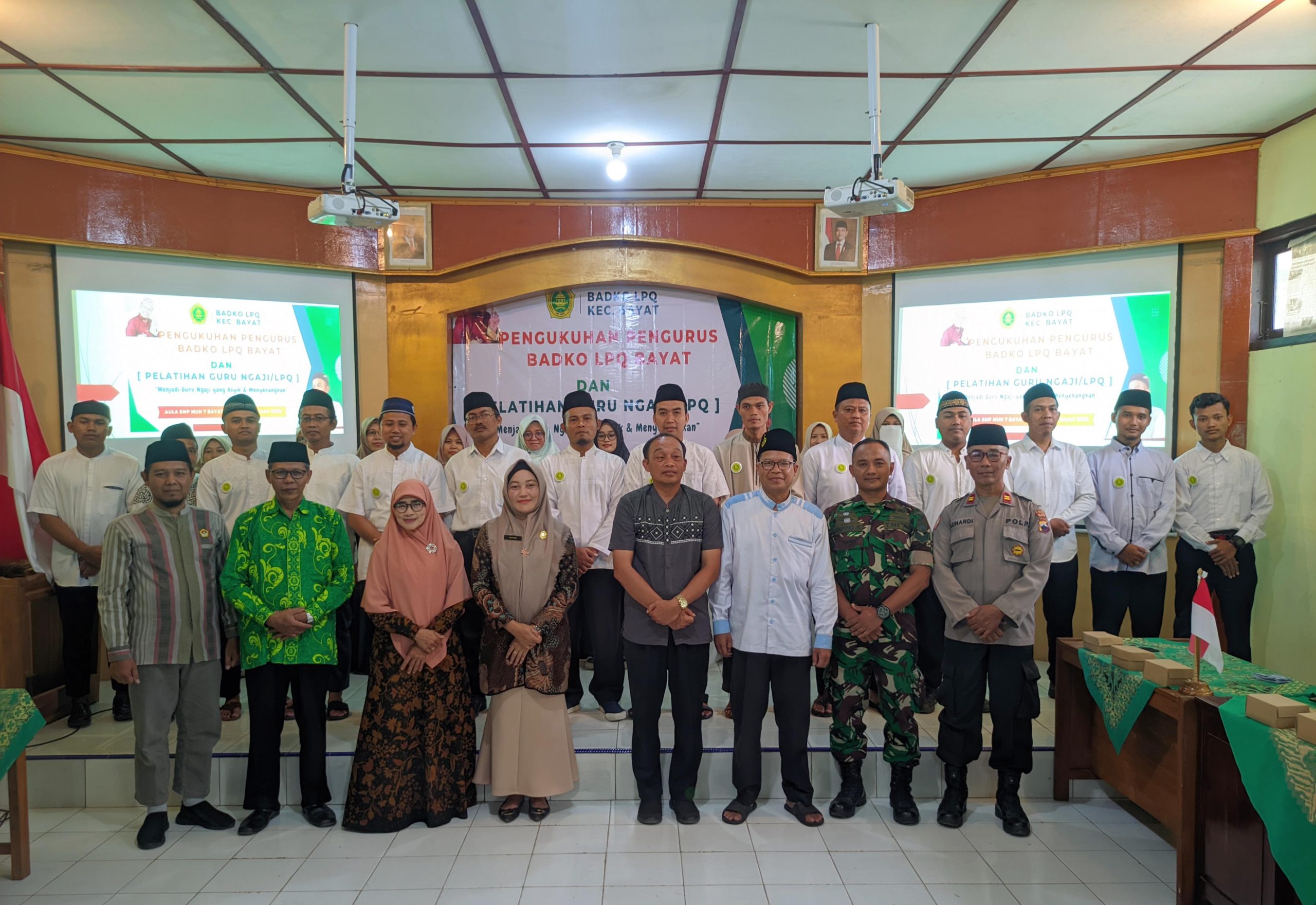 Badko LPQ Kecamatan Bayat 2025-2030 dikukuhkan Langsung Giat Pelatihan Guru LPQ