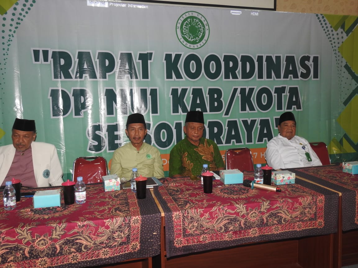 KH Hartoyo :Rakor MUI se Solo Raya Bahas Problematika Keumatan