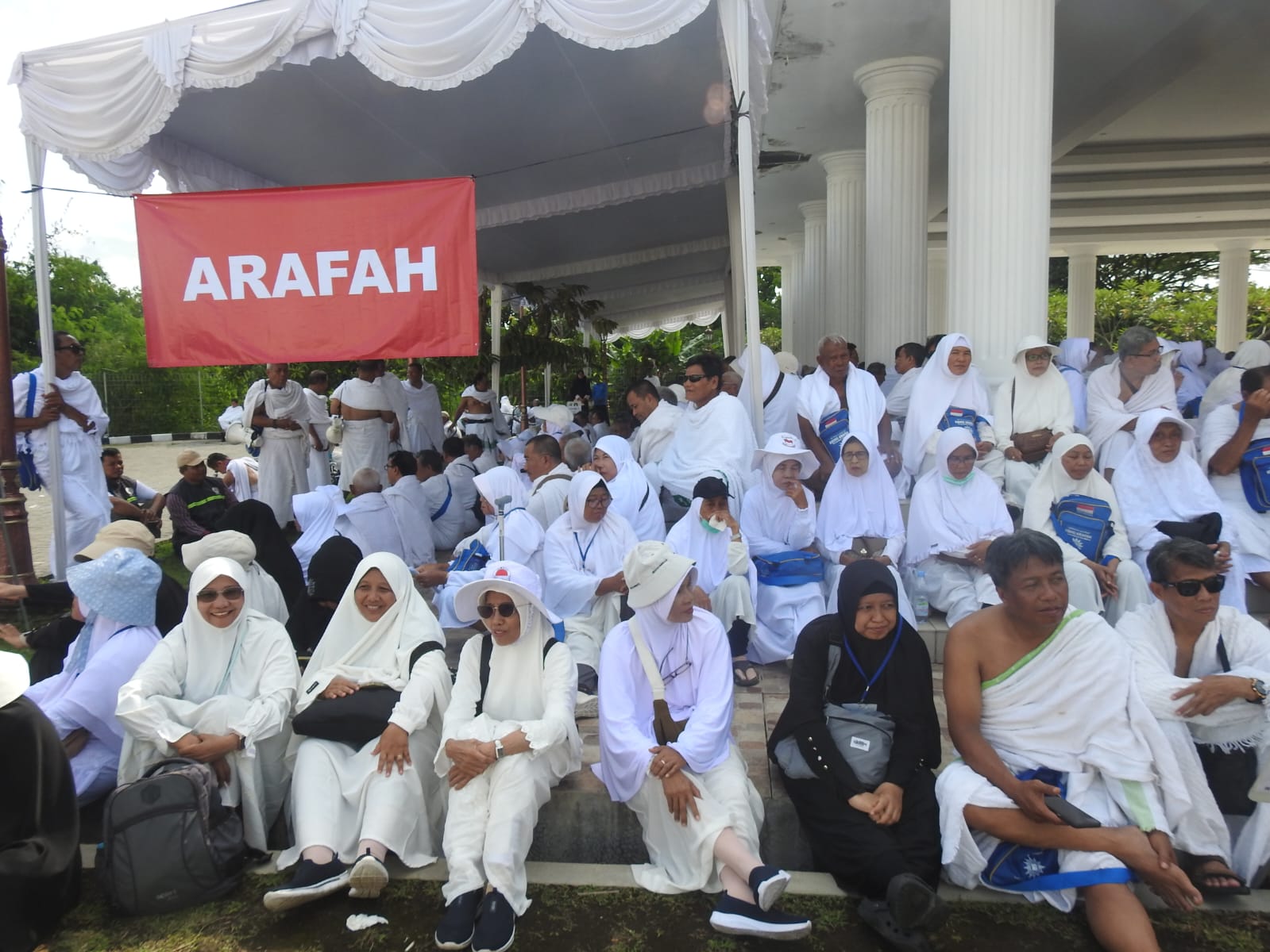 Simulasi Lengkap, Jemaah Calon Haji Klaten Jalani Praktik Manasik Bersama.