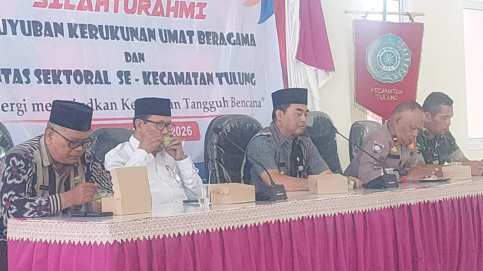 SyamsuddinAsyrofi : Silaturahmi PKUB & Lintas Sektoral Tulung, Sinergi Wujudkan Kecamatan Tangguh Bencana