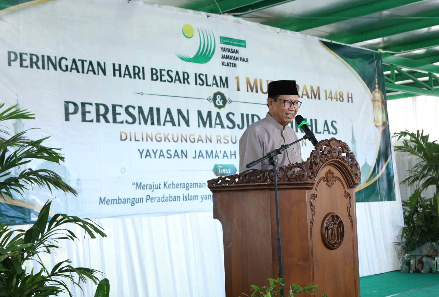 Bupati Hamenang : MASJID BUKAN HANYA TEMPAT IBADAH, TAPI JUGA SEBAGAI PUSAT PENCERAHAN DAN PENGUATAN IMAN